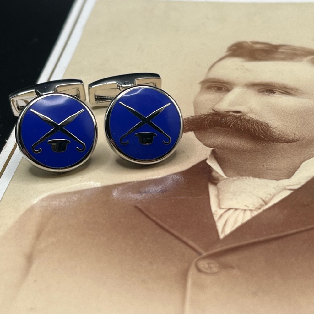 Authentic Hackett London Men’s Round Designer Cuff Links